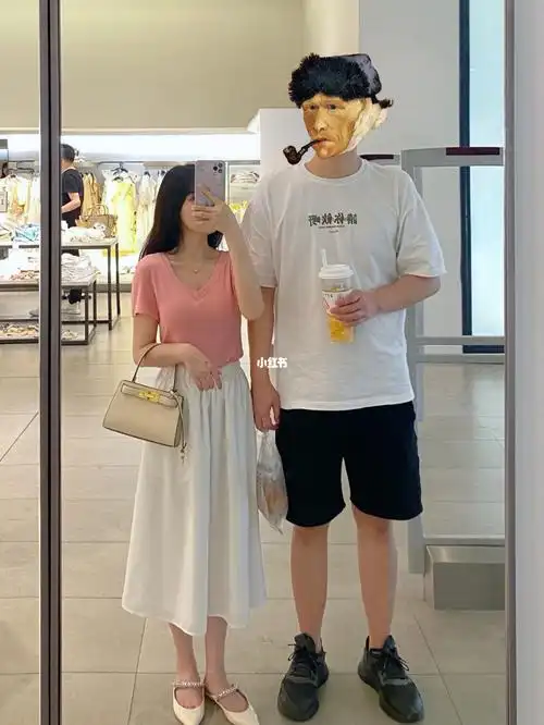 150与178|五一出游穿搭|情侣穿搭look 身高 150|体重74