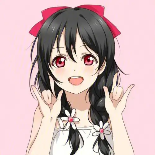 双马尾少女头像