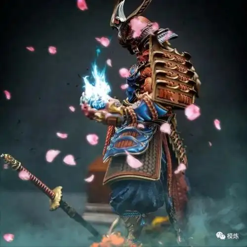 3d打印模型薄樱鬼涂装图文教程详解第一期:成品展示|建模|桌游|鬼武士