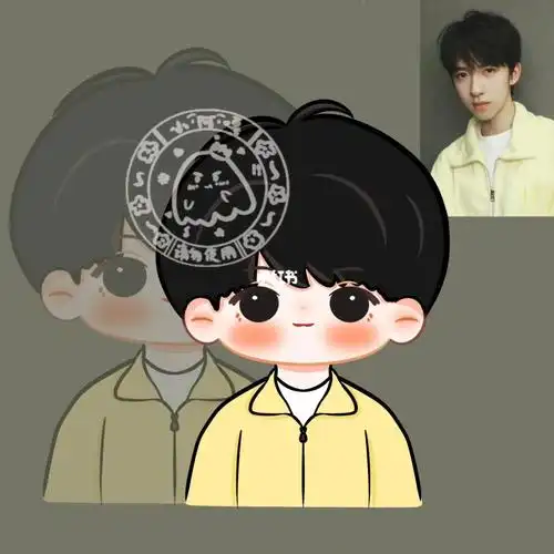 约稿 #稿件展示 #饭圈产出 #时代少年团贺峻霖  #q版