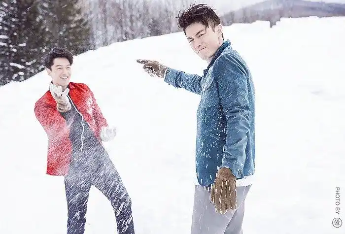 胡歌霍建华在北海道,胡歌,霍建华,时尚芭莎,2016 陈漫