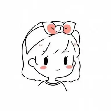 简笔画呆萌头像女生动漫人物可爱