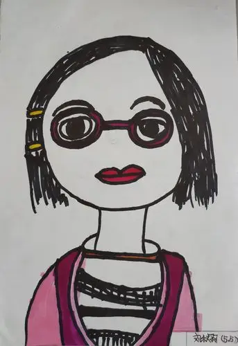 画人像——平度市广州路小学(五,五班)