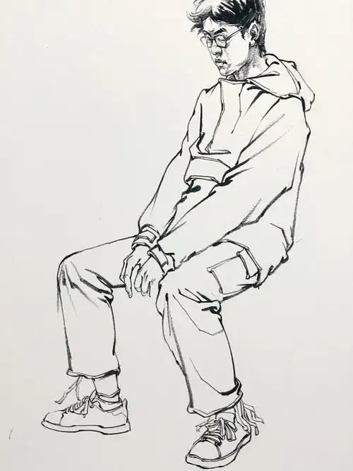 用线条表现人物的"气"