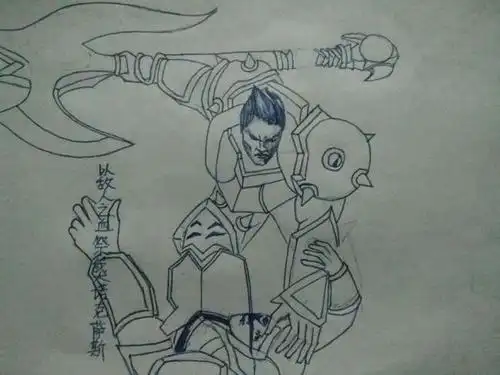 英雄联盟人物简笔画视频教程诺克简笔画lol英雄简笔画步骤诺克简笔画