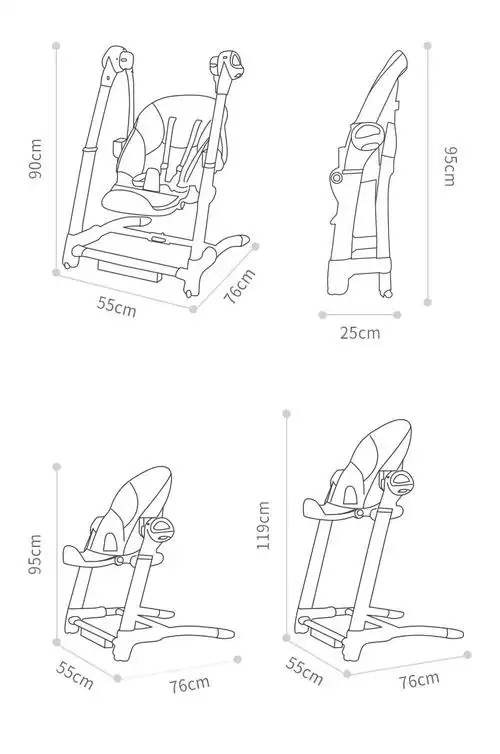 maribel婴儿摇椅哄娃神器电动摇摇椅摇篮哄睡神器新生儿安抚椅躺椅