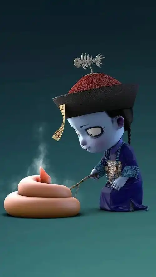 小僵尸图片,小僵尸(呆萌可爱小僵尸高清手机壁纸)