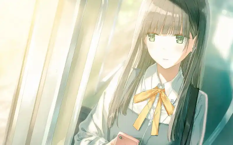 动漫美少女唯美高清图片桌面壁纸,一组二次元高清动漫美少女性感图片