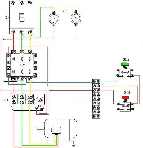 继电器,热保护器,接线柱如何实现连接,哪个接线圈等