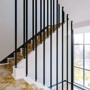 自动调斜简约现代楼梯扶手室内护栏高层围栏阁楼铁艺防护栏杆家用