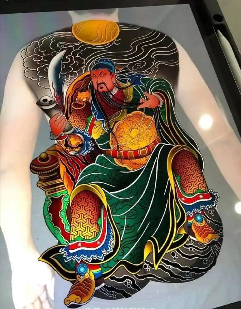 纹身手稿.满背纹身素材