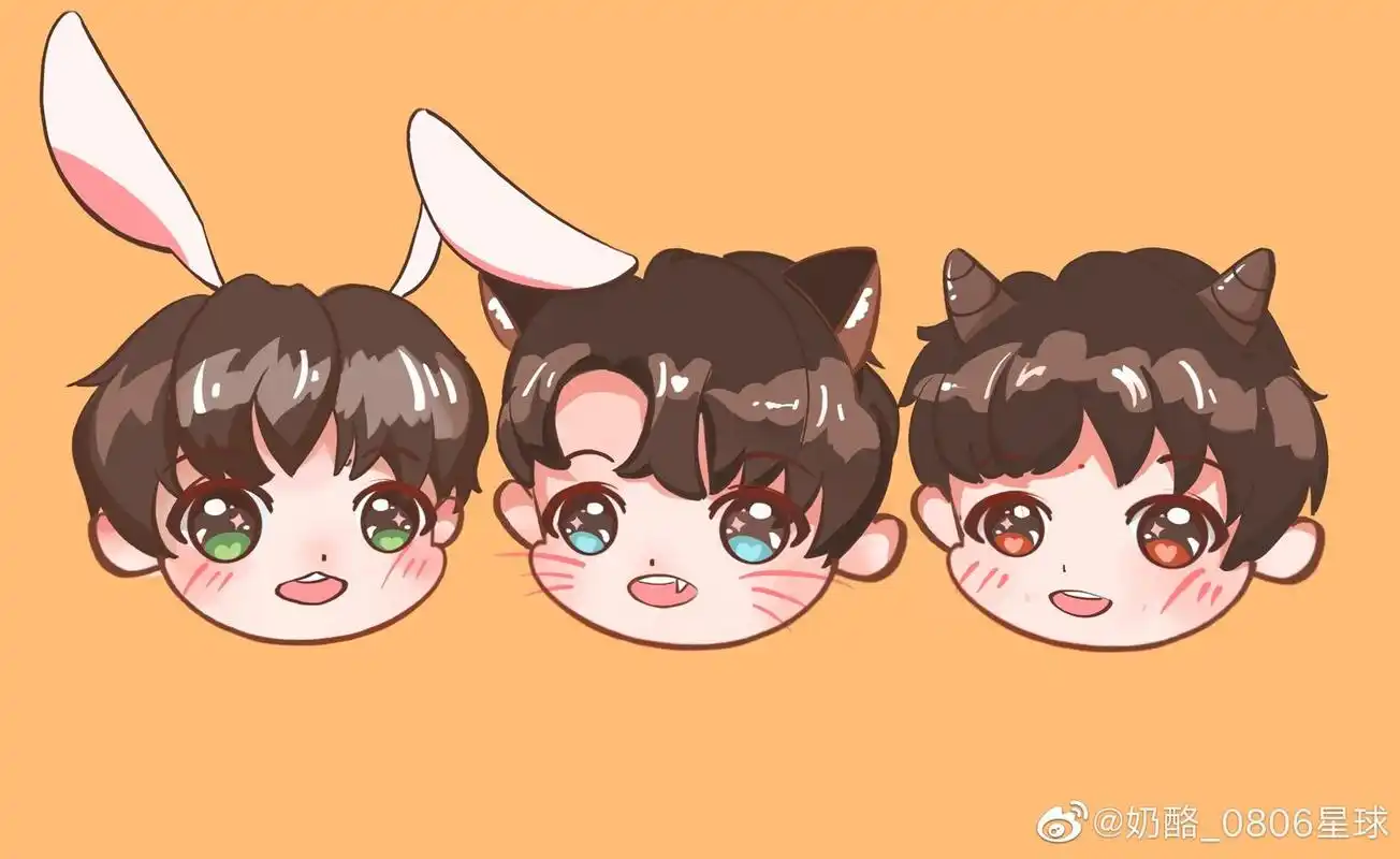 tfboys分享200528饭绘版tfboys来啦快来抱走三个宝贝