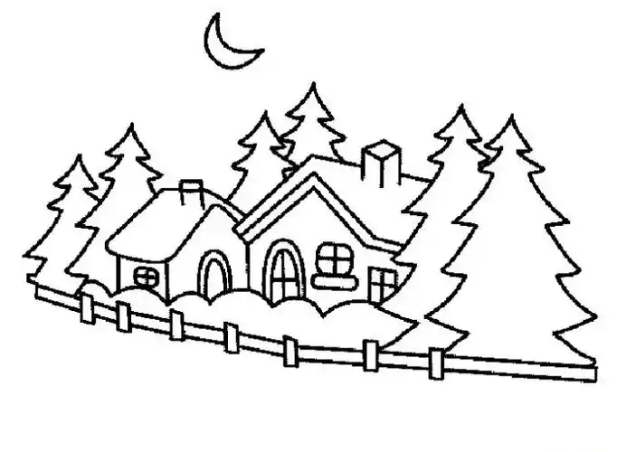 大自然风景简笔画大自然风景儿童简笔画卡通大自然风景怎么画大自然