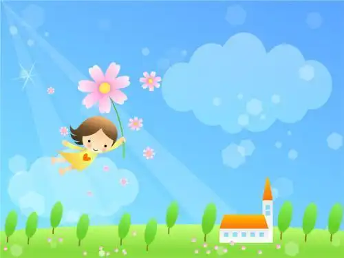 卡通简笔画ppt封面