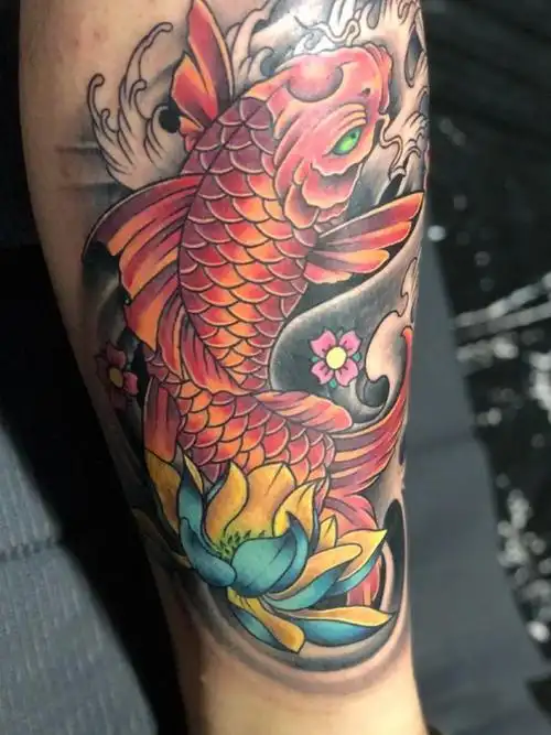 鲤鱼_纹身图案手稿图片_左二娃的纹身作品集