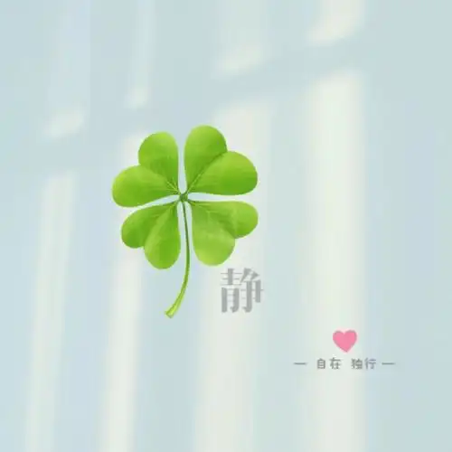 四叶草 幸运 独行/你留姓我做图 #姓氏头像定制 #姓氏背景图