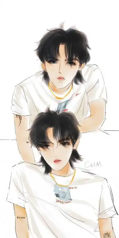 吴亦凡 kris 手绘漫画 素描卡通头像偶像男明星综艺男神