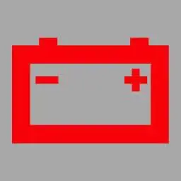 机动车仪表板上(如图所示)亮,提示发电机向蓄电池充电.