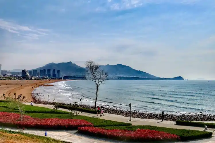 石老人海水浴场,李村河,风景秀丽,景色宜人,于是用境头拍下了美好的