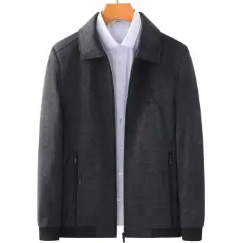 南极人中老年男装春秋装爸爸休闲外套夹克衫老人春季爷爷上衣服男士