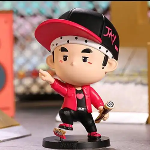 周同学周游记系列盲盒手办公仔潮玩周杰伦牛仔很忙摆件公仔车载