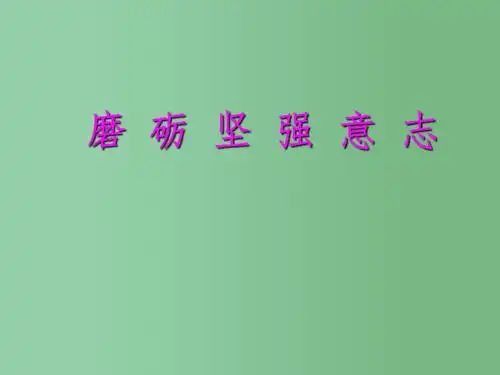 中学主题班会磨砺坚强意志