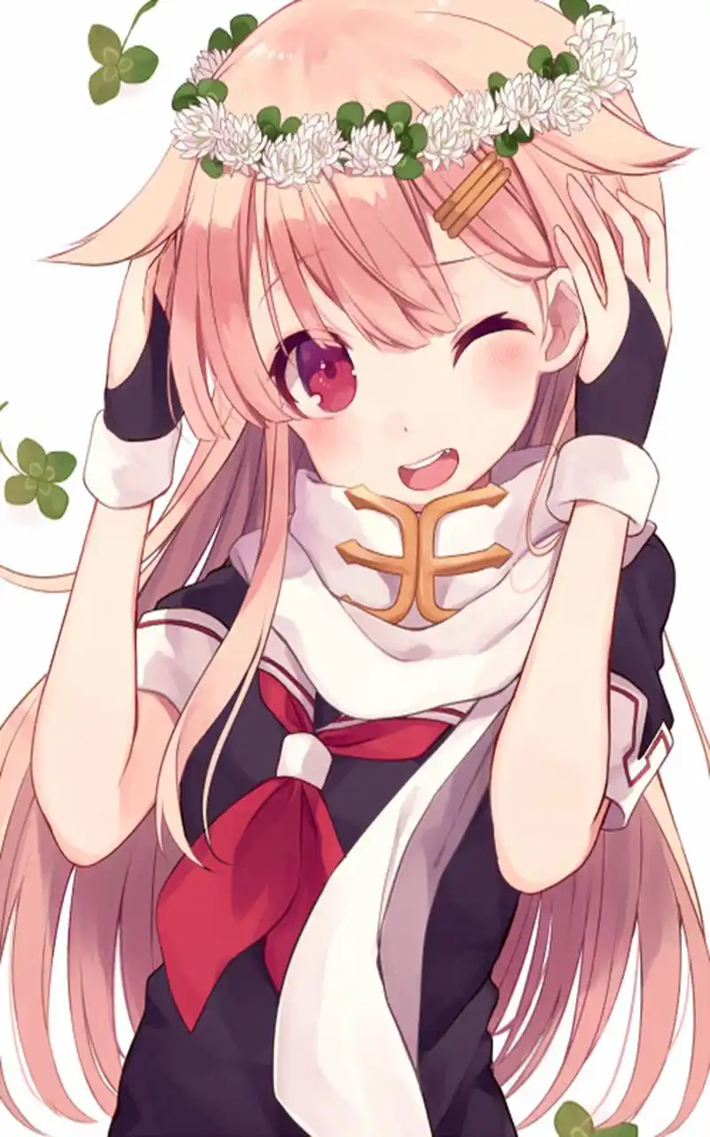 《舰队collection》同人手绘动漫手机壁纸图片