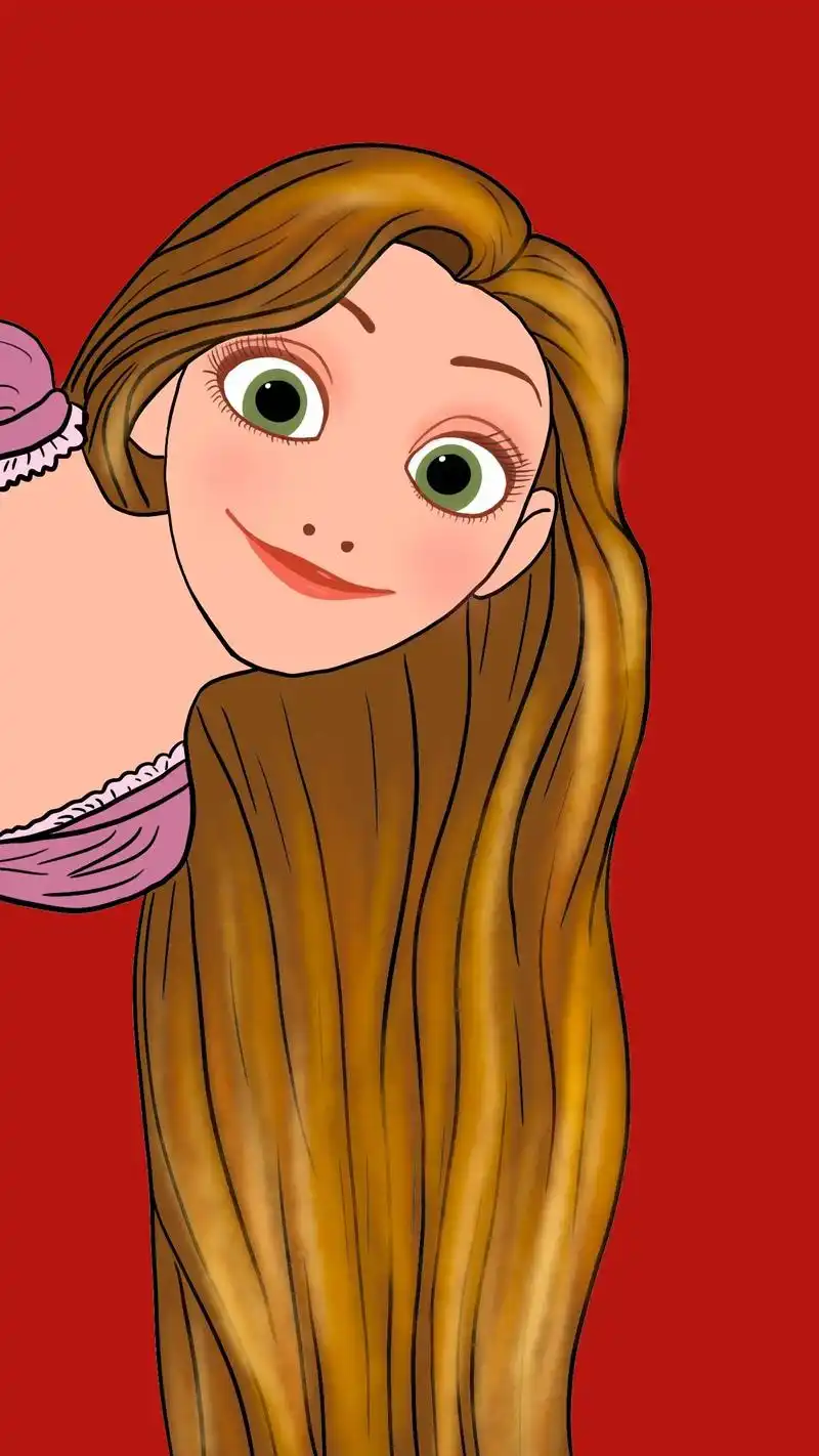 长发公主 魔发奇缘 莴苣姑娘,新年画公主