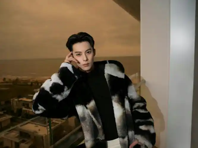 男明星熟野背头造型