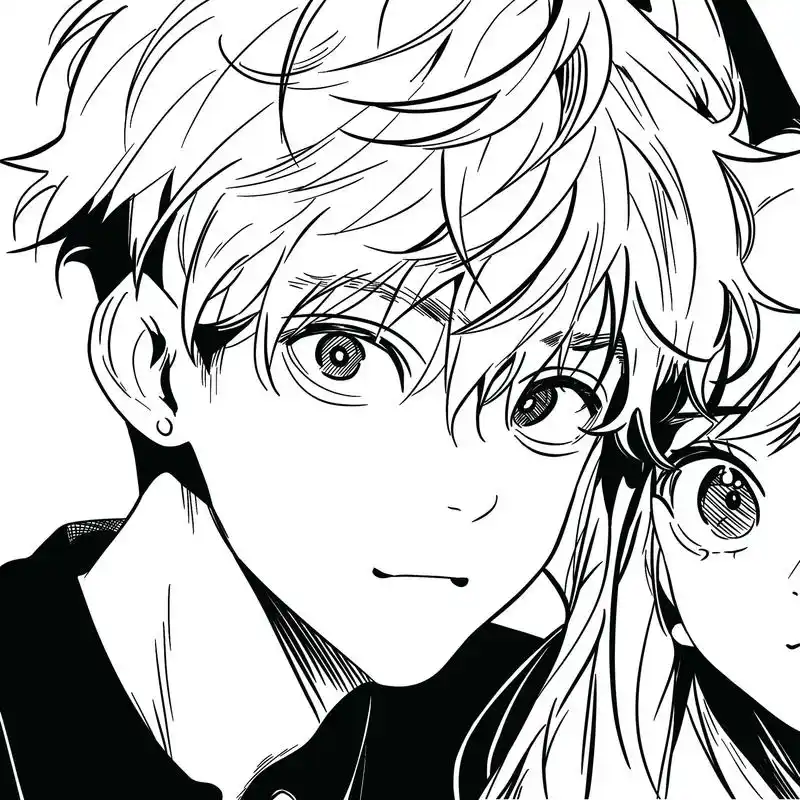 "心中的no 1" #情侣头像 #动漫情头 #黑白头像 - 抖音