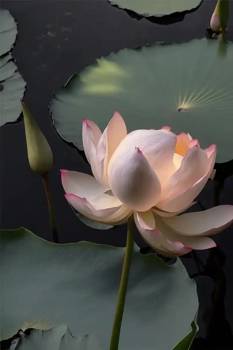 看取莲花净  应知不染心#高清壁纸 #图文热点来了 #ai绘 - 抖音