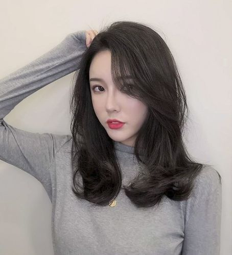 一折假发女长发微卷中分