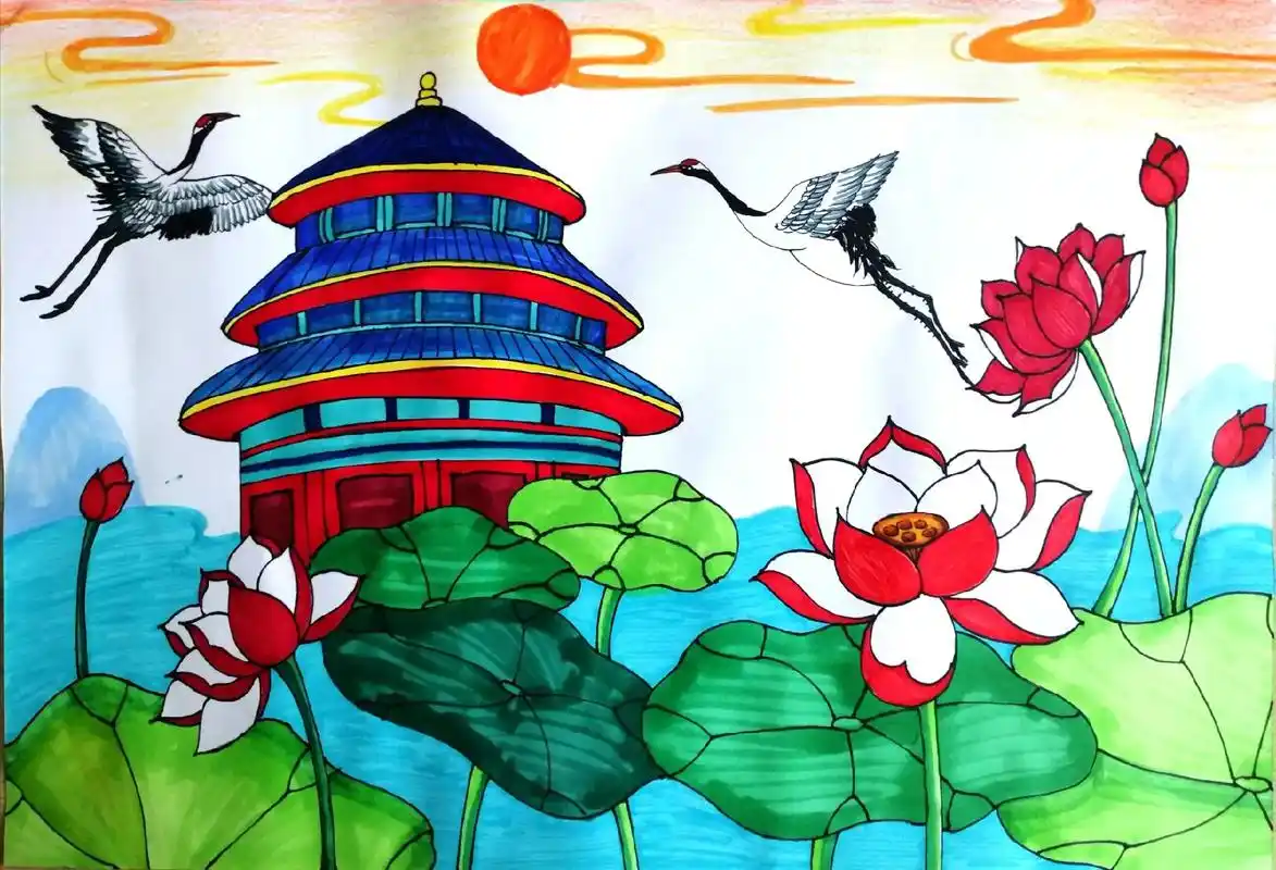 故宫一角.#简笔画 #画画 #一起学画画 #一学就会系列 # - 抖音