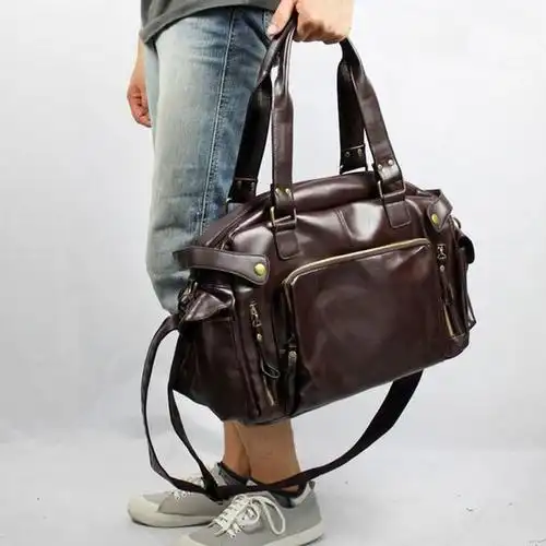 日本购男包休闲包单肩包男士包包手提包韩版斜挎包潮流机车包旅行