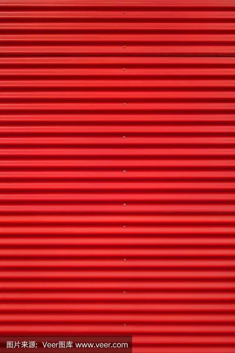 瓦楞铁,红色,垂直画幅,式样,瓦楞纸板