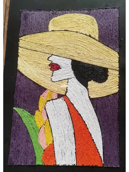 图源小红书装饰画材料:纸绳#装饰画  #挂画  #纸绳粘贴画