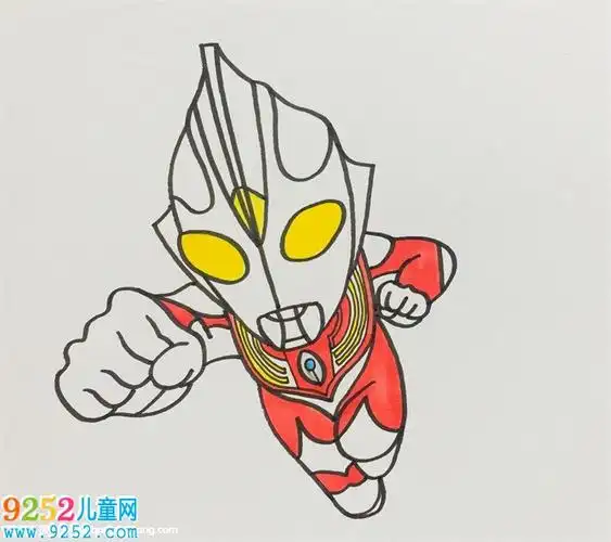 一步一步画迪迦奥特曼迪迦奥特曼简笔画教程