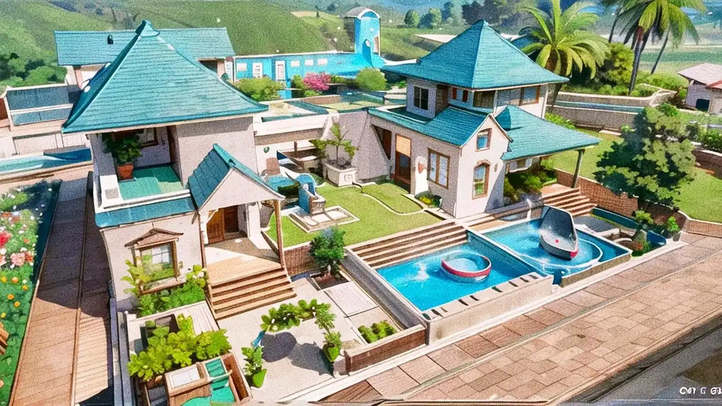 夏茗荷16-20级通用双子田园别墅.双拼田园别墅,一栋自己住 - 抖音