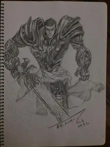 lol盖伦简笔画教程