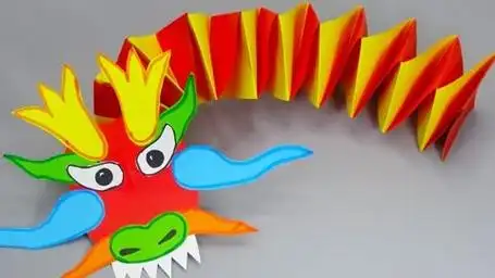 儿童娃娃益智折纸手工:一起来制作一条有趣的龙吧!