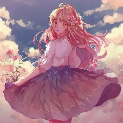 森系超仙网名樱花女孩-可爱点