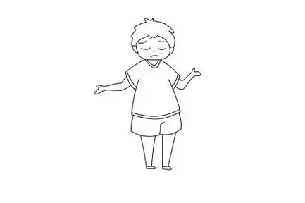 男孩怎么画简笔画全身男孩怎么画简笔画全身侧面