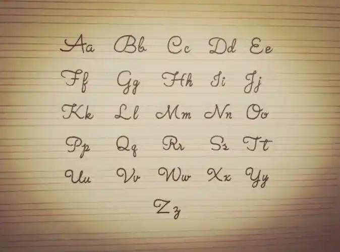 手写花式26英文字母!