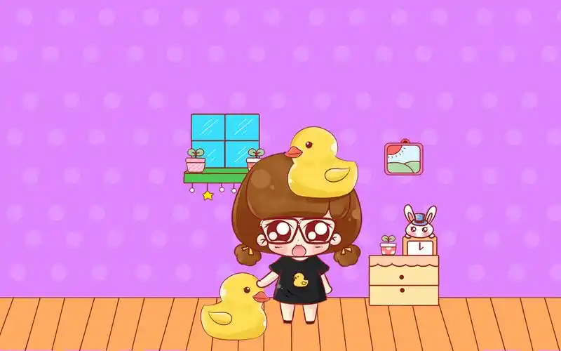 iphone壁纸 萌物 可爱 背景 高清桌面 宽屏 韩系 女孩