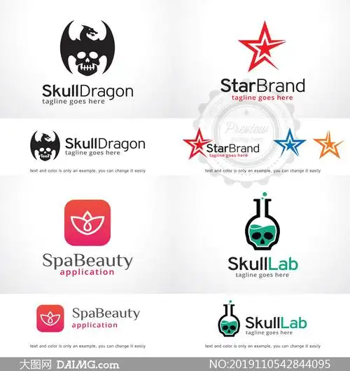 几何图形抽象标志创意矢量素材集v56