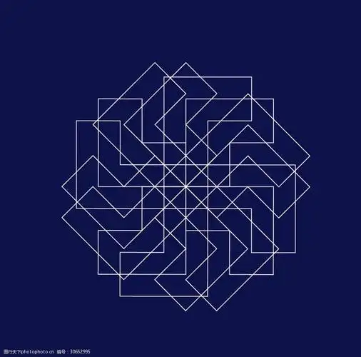 几何线条组合图案