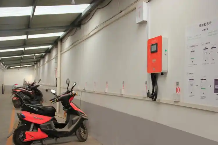 叮叮电瓶车充电桩地下车库安装案例展示
