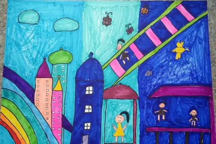 《我们的现在和将来》绘画作品展示