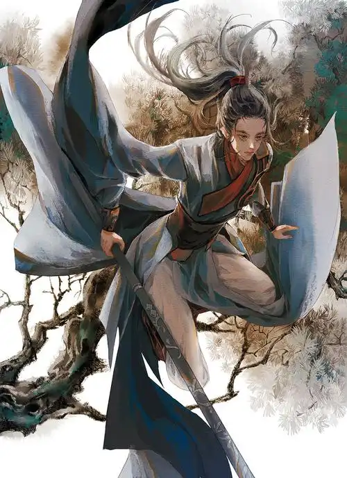 月九层塔 涂鸦王国 _ 【古风美男】--皎如玉树临风前 手绘古风美男