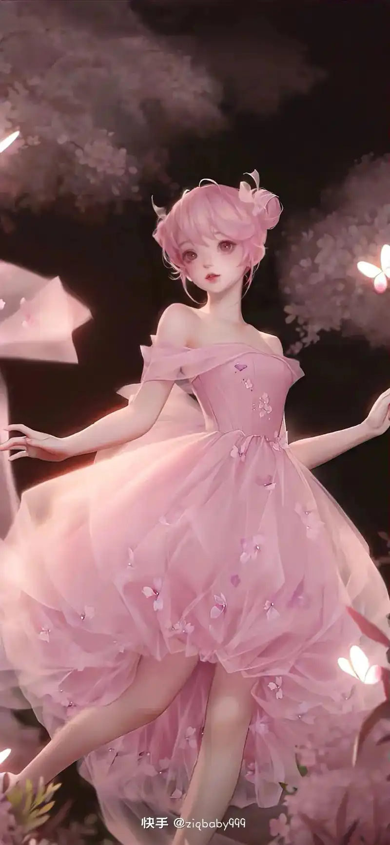 动漫壁纸高清 #超仙连衣裙 好仙的壁纸 - 抖音